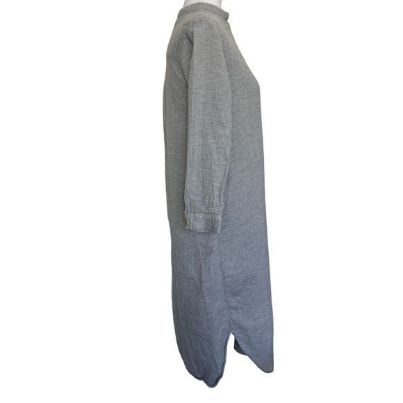 TOAST Dress Midi Gauzy 100% Cotton Gray Size XS - Picture 2 of 11